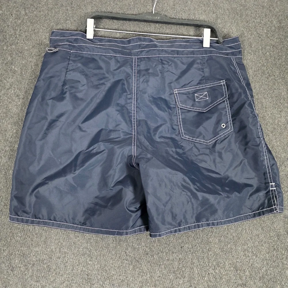 VTG‎ J.Crew Oarsman Mens Board Shorts Navy Blue Trunks Size 38 Made in USA Nylon